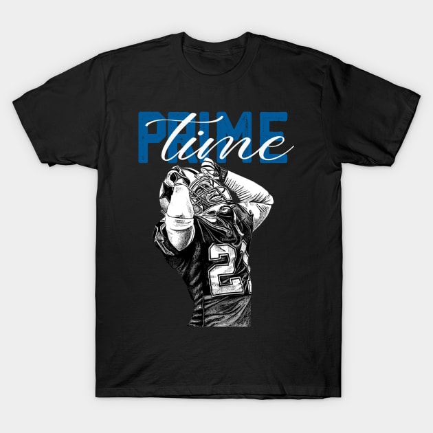 Typography Primetime Deion Sanders T-Shirt by MManoban